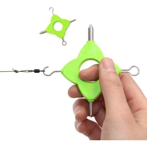 1Pc Knot Puller Tool 4 in 1 Multi Puller Tool for Rig Making Method Feeder Fishing Carp Fishing Terminal Tackle Tool
