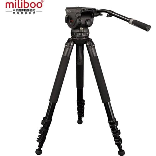 Miliboo M18L Professional Broadcast Movie Video Tripod Fluid Head Load 18 kg Max Height 81" for Camcorder/DSLR/Camera Stand