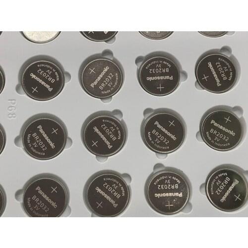 50pcs/lot New Genuine For Panasonic BR2032 BR 2032 3V Battery High temperature Button Coin Cell Battery Batteries