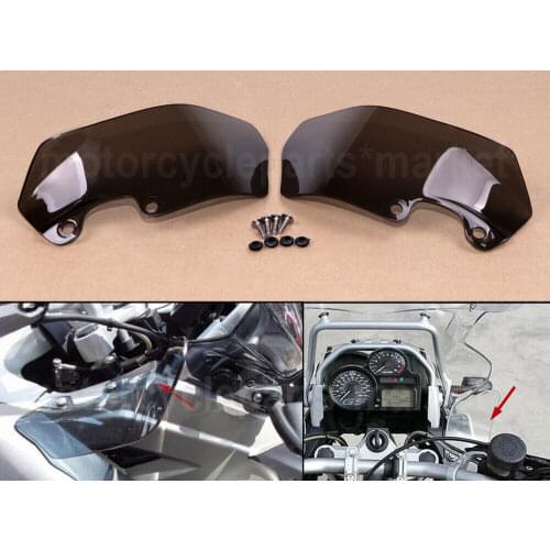 Pair Motorcycle Wind Deflectors Windshield Windscreen For BMW R1200GS 2004-2012 Left Right
