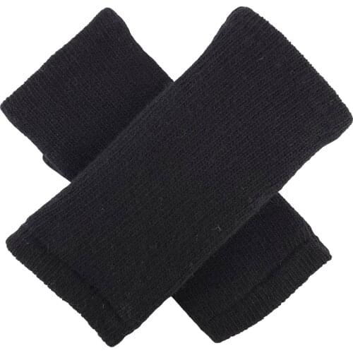 Bruceriver Ladies' Wool Knit Fingerless Glove with Thinsulate Lining Plain Design