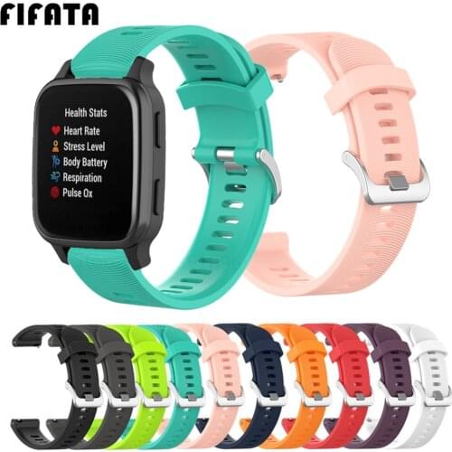 FIFATA Wrist Band For Garmin Venu SQ Strap 20mm Silicone Bracelet For Haylou LS02 For Amazfit GTS 2 Mini Smart Watch Band Strap