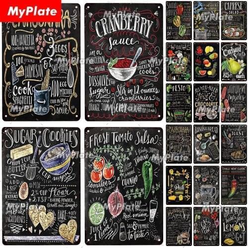 Hand-Painted Vintage Metal Sign Tin Sign Vintage Kitchen Decoration Plaque Home Wall Decor Bar Sign Home Decor Hot Dog Poster