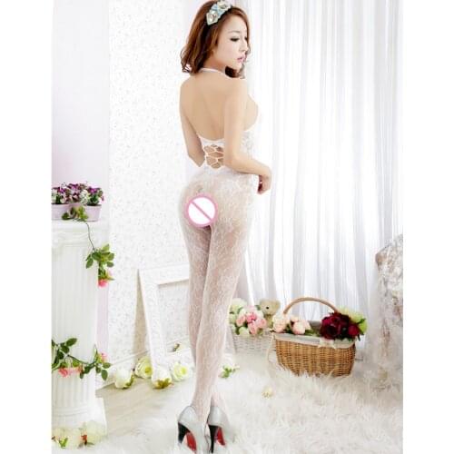 Sexy Bodystockings Lingerie Babydoll dress Underwear Translucent Chemises Teddies Bodysuits Crotchless open crotch