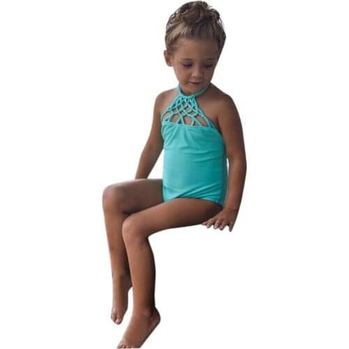 Toddler Baby Girls Kids Sexy Hollow One Piece Swimsuit Bathing Tankini Swimwear Beachwear Trikini Bodysuit Monokini C0937