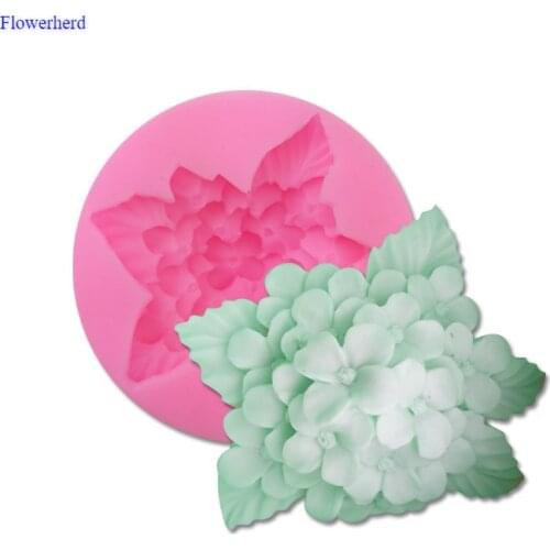 Muti-petaled Flower Fondant Cake Silicone Mold Christmas Silicone Molds DIY Chocolate Biscuit Mold Cake Decorating Tools