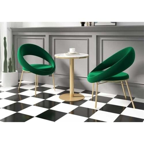 Nordic Modern Minimalist Girl Princess Bedroom Makeup Chair, Dressing Table Stool Back INS Manicure Chair