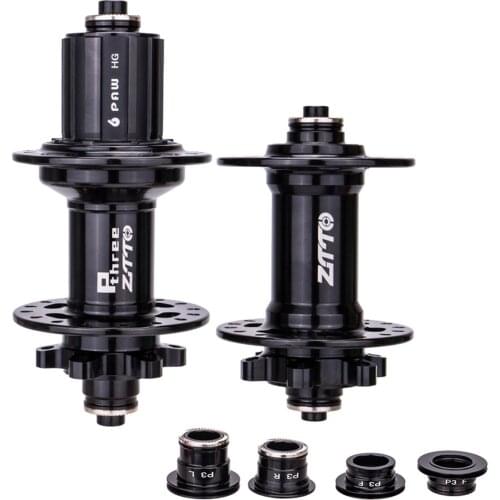 Ultralight MTB Bike Hub Set Front Rear Disc Brake Hubs QR Adapter Levers