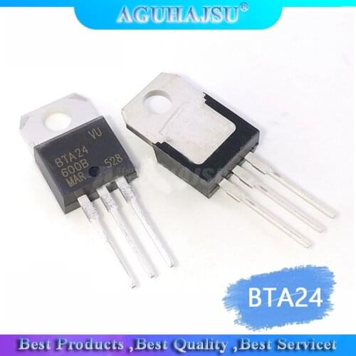 10PCS BTA24-600B TO220 BTA24-600 TO-220 BTA24 24-600B new Triac thyristor 24A 600V