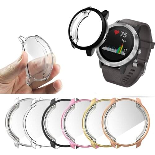 Slim Watch Cover for Garmin Vivoactive 3 trainer music Soft Clear TPU Screen Protector for Vivoactive 3