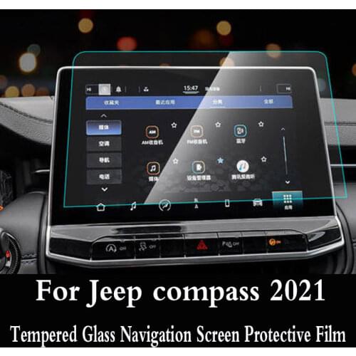 Tempered Glass Navigation Screen Protective Film For Jeep compass 2021 DVD GPS Multimedia LCD Guard