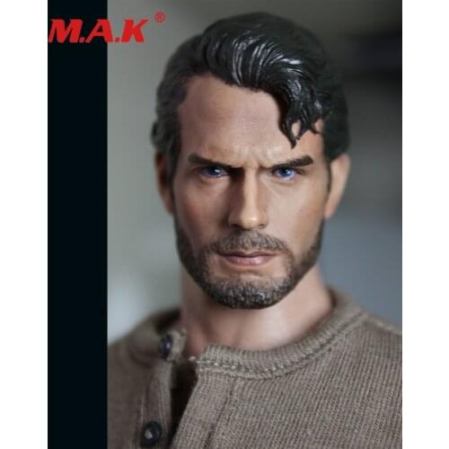 1/6 Male Head Sculpt Henry Carville Carved PVC Model For Action Figure PH TBL Male Body