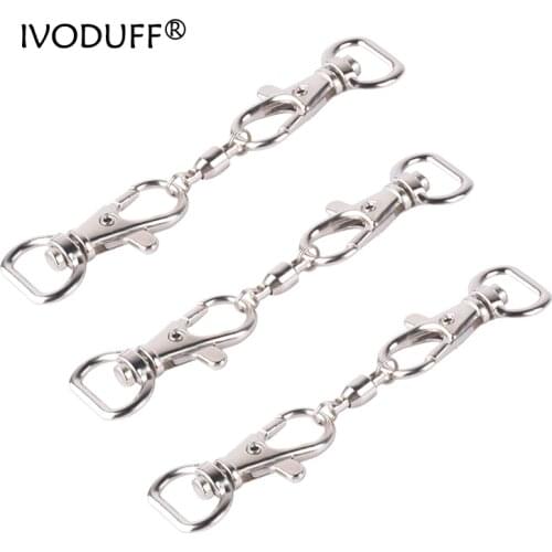 1 Pc Metal Hook Lobster Clasps Spring Flat Bottom Clips Door Leather Craft Bag Strap Straps