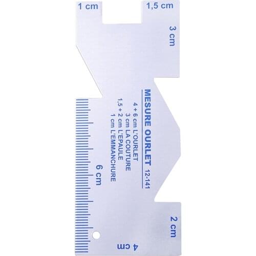 1Pcs Precision Seam Measuring Gauge Metal Quilting Template Sewing Ruler