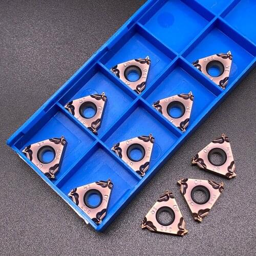 10pcs RCKLCY 16IR M 2.0 ISO FT1125 Tungsten Carbide External Threading Inserts CNC LatheThread Cutting for stainless steel