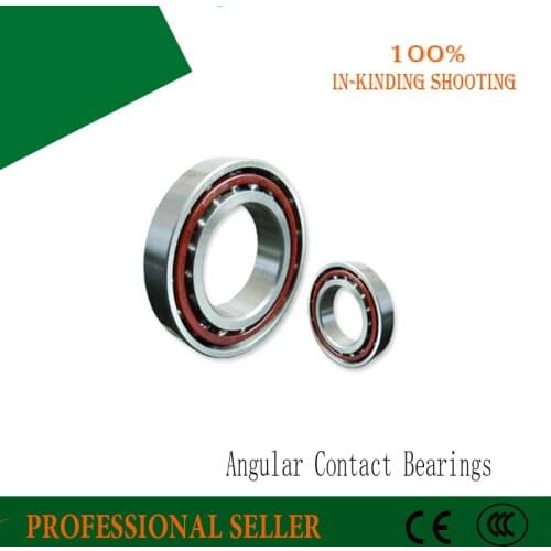 2pcs 7007AC 35*62*14mm bearing steel Angular contact ball bearing 7007