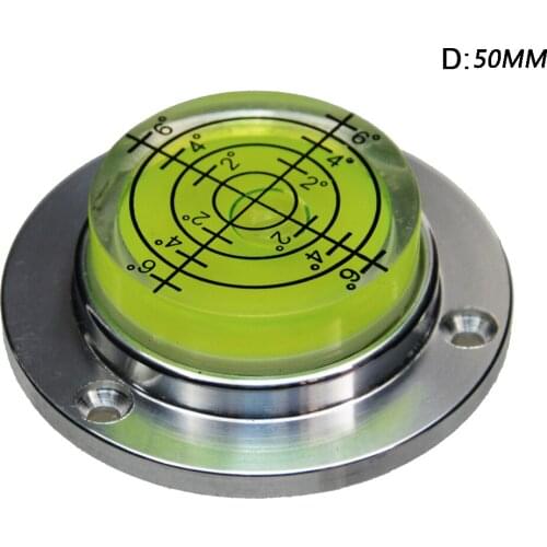 KACY 1pc Aluminum Metal Case Bullseye Level Spirit Level