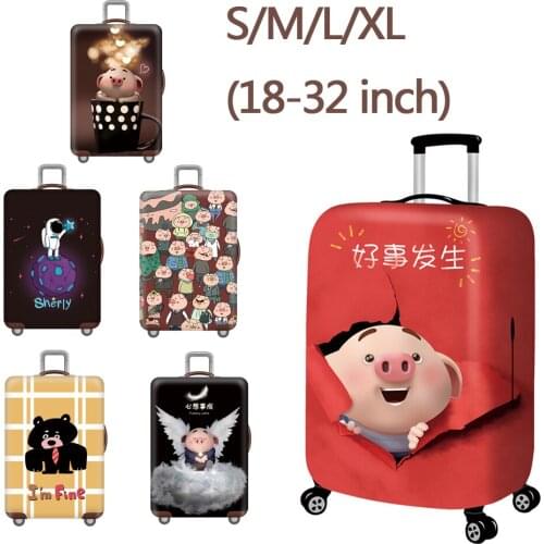 Luggage cover travel case trolley case protective cover dust cover elastic S / M / L / XL18-32 inch thick durable wear-resistant