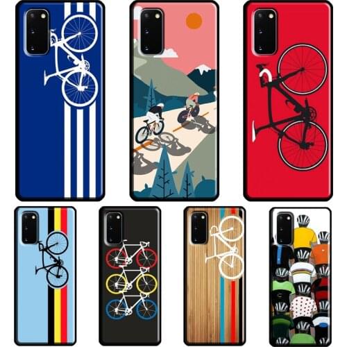 Mountain Bike Cycling art Case For Samsung Galaxy S21 Ultra S8 S9 S10 Plus Note 9 10 Note 20 Ultra S20 FE Back Cover