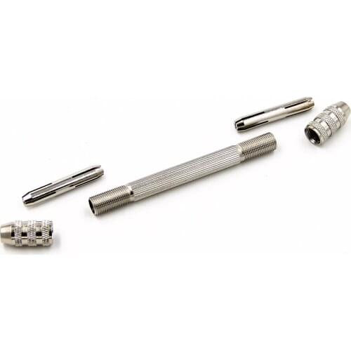 Double head hand twist drill small bit set DIY drilling manual opening text playing Amber Walnut tool