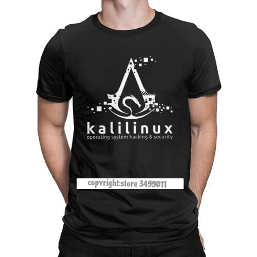 Kali Linux Operating System Hacking And Security Tops T Shirt Premium Cotton Backtrack Ubuntu Mint Tees for Men Camisas