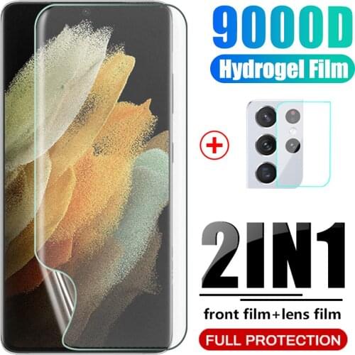 Samsong s21 ultra hydrogel film matte screen protectors camera film not glass for samsung galaxy s21 s 21 ultra s21ultra 6.8"