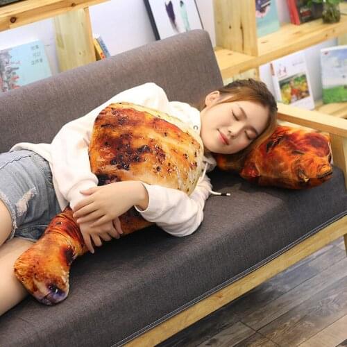 Real life Style Chicken Leg Toy 60-110CM Simulation Food Chick Wing Drumstick Fried Rice Noodles Pillow Cushion Birthday Gift