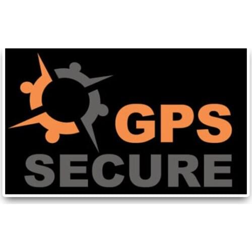 Interesting Car Sticker GPS Secure Black and Orange Accessories Car Styling Decal Vinyl Car Window Cover Scratches PVC 11cm*6cm