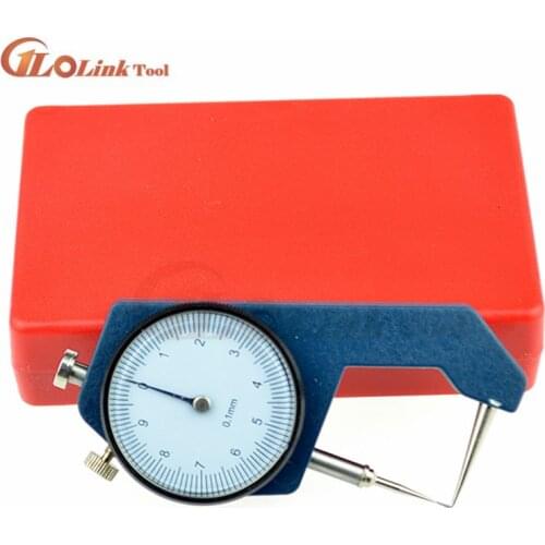 Thickness Dial Gauge 0-20mm Leather Thickness Metal Tester Measure Leathercraft Tool Craft 0-10mm Gauge