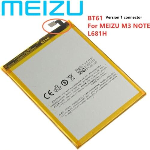 Meizu 100% Original 4000mAh BT61 Battery For Meizu M3 Note L681 L681H Phone Latest Production Battery+Tracking Number