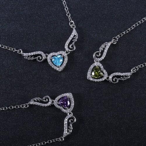 Sweet Simple Temperament Love Angel Wings Necklace Personality Charm Gift Woman Fashion Party Creative Jewelry Wholesale