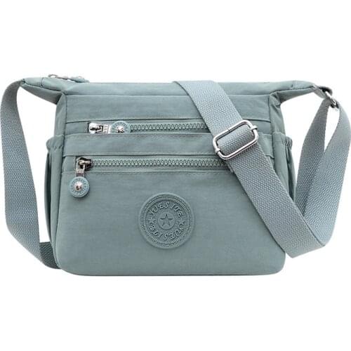 New 6 colors Nylon crossbody bags Small bags 2021 womens brand Multi Pockets Woman Shoulder bags high quality female bolsas