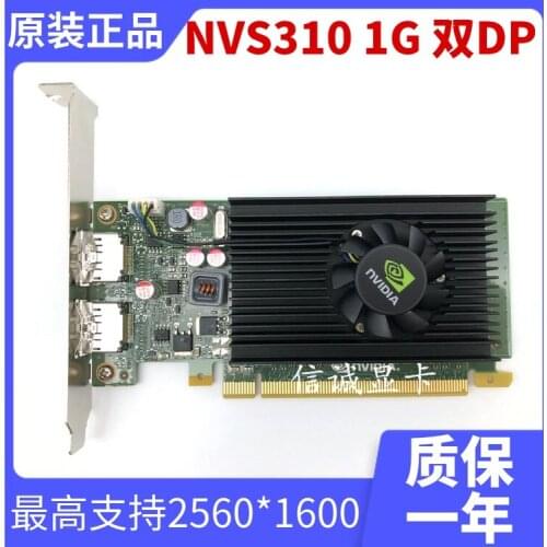 Original nvs310 1g professional graphics card dual DP interface HD display office multi screen half height full height