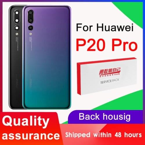 Original Back Cover Battery For Huawei P20 Pro Back Housing Replacement With Camera Lens For Huawei P20 Pro Rear Cover With Logo