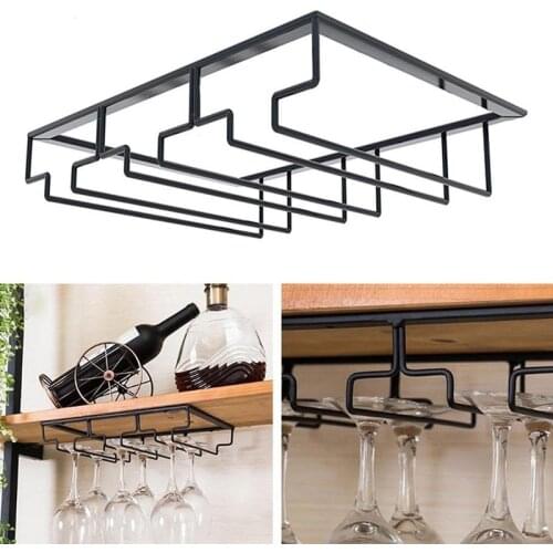 Wine glass storage rack upside down kitchen cup holder upside down cup holder home bar wine cabinet hanging cup holder