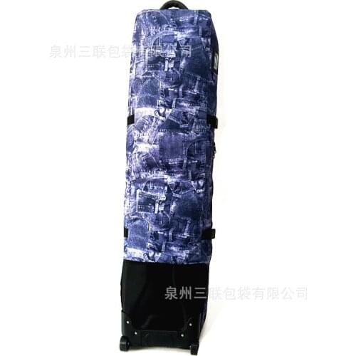 Cowboy Ultra-Capacity Board Package with Wheels Double Plate Wheels Bag Board Package Snowboarding Baseball Trolley Bag Veneer D