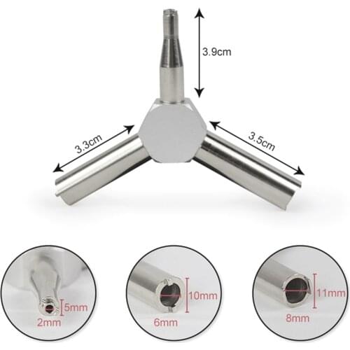 Outdoor hunting Gas Valve Key Steel Triple Army Force Magazine Charging Tool For GBB AEG KSC WA Airsoft Multifunctio tooln