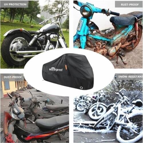 Universal Motorcycle Cover Outdoor Cloth UV Protector Scooter All Season Waterproof Dustproof Prevent Snow Bike Motorbike Cover