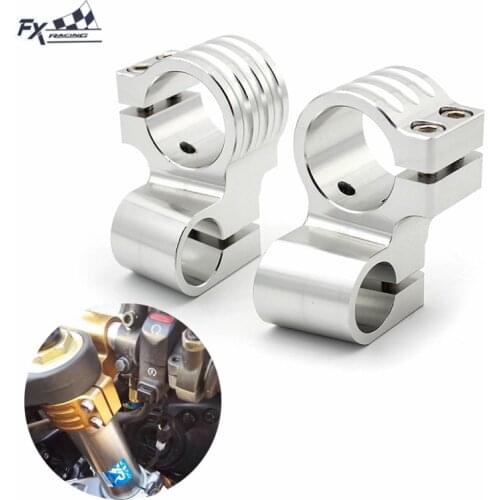 Universal Motorcycle Racing Adjustable Handlebar Clip On Higher Raised Riser 31-54mm 41mm 50mm Handle Bar Clip ons Cafe Racer