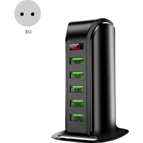 SOONHUA 5-Port USB Charger 5V 4A Wall Desktop Chargers USB Hub Charger With AC Adapter For Home Office