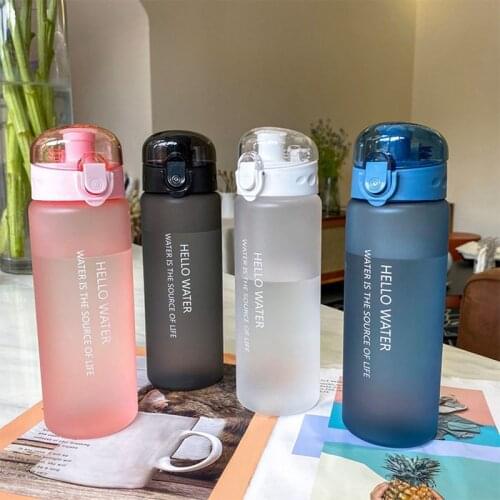 Female Frosted Creative Mori Portable Drop Proof Simple Plastic Fresh Cup Large Capacity Tidal Current Cup