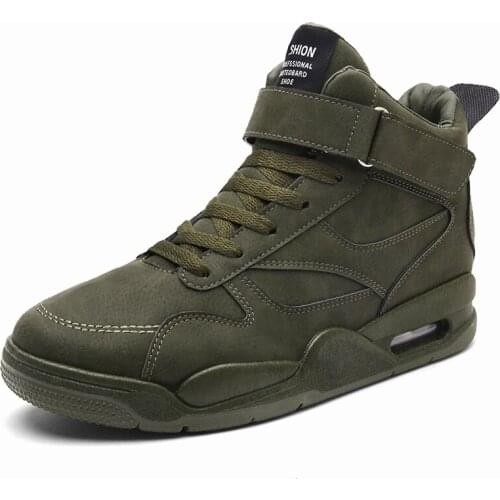 Top Quality Winter Shoes Boots Leather Casual Travel Men Shoes High Top Non-slip Men Shoes Waterproof Warm Men Shoes Sneakers