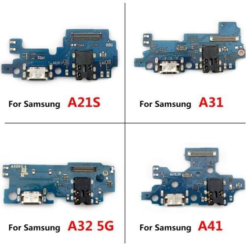 10PCS Charger Board PCB Flex For Samsung A02 A02S A12 A21 A21S A31 A32 A41 A51 A70 USB Port Connector Dock Charging Ribbon Cable