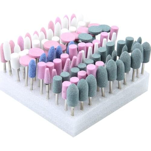 Dental 2.35mm Polishing Burs Mixed Gravel Ceramic Thick Mounted Point Burs Polisher New Type
