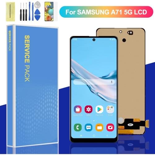 100% Test For Samsung Galaxy A71 5G LCD with Touch Digitizer Complete Assembly A715 A715F A715FD/S Display Replacement
