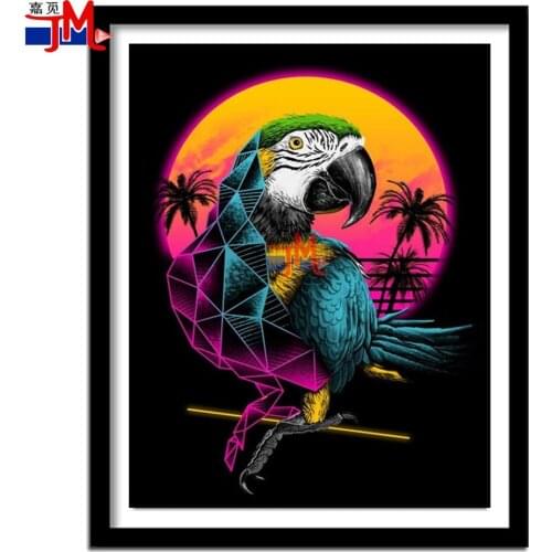 5D DIY Full Diamond Painting Parrot Embroidery Animal Rhinestone Home Decor Mosaic Cross Stitch Abstract Art Landscape Picture