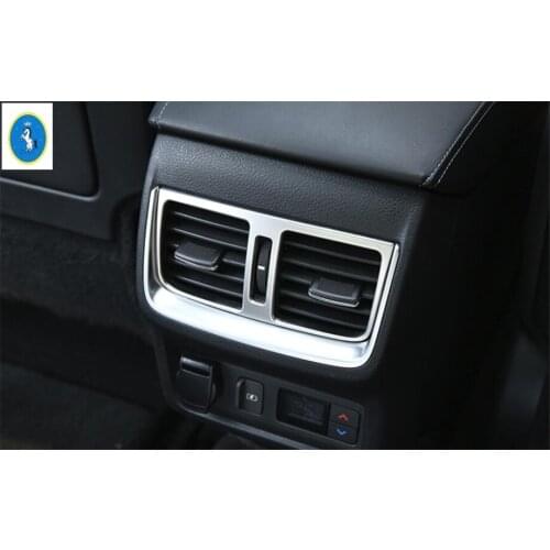 Yimaautotrims Auto Accessory Armrest Box Rear Air Conditioning AC Vent Outlet Cover Trim 1 Pcs For Infiniti QX50 2018 2019 2020