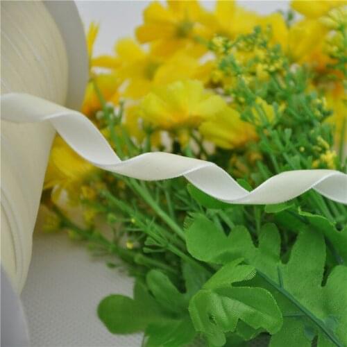 5Yards 2/8" 6 mm velvet ribbon appliques/craft/sewing DIY Beige VR08-1