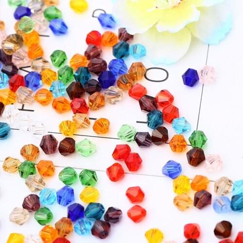 3mm 4mm Crystal Diamond Bead Handmade DIY Hairpin Material Beaded Jewelry Ring Hair Accessories Loose Bead Accessories 50pcs