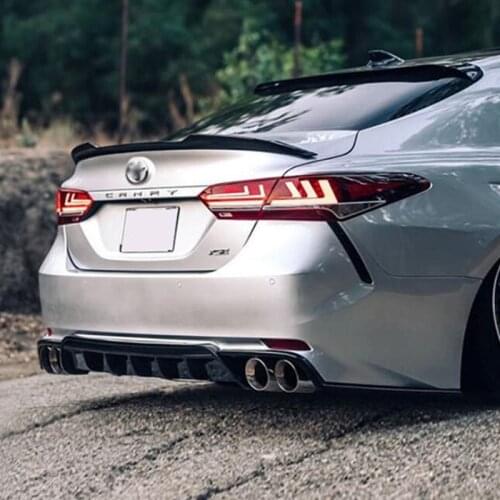 CEYUSOT FOR NEW Toyota Camry Spoiler Wing Car Trunk ABS Material Rear Lip Tail Fin Decorative Accessories Refit M4 STYLE 2018